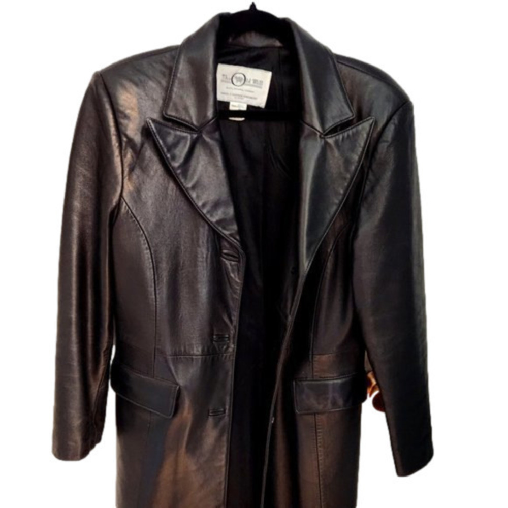 315. Black Leather Jacket |M
